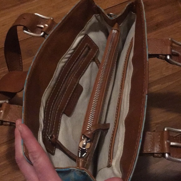 Michael by Michael Kors Brown and Teal Purse - Picture 7 of 8